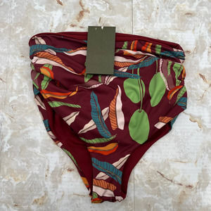 Juan De Dios Niche Vintage Bottom Swimsuit Wine Mangos Small NWT